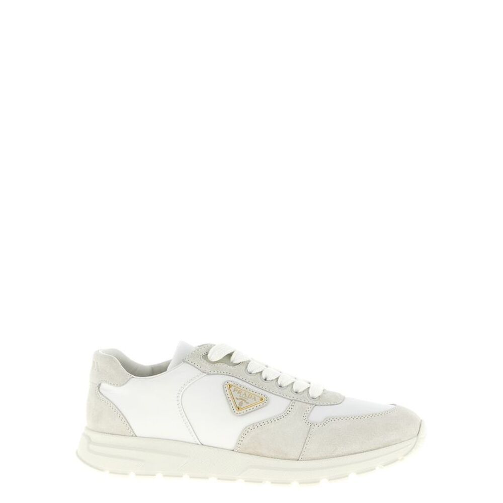 Prada White Polyamide Low Top Women's Sneakers